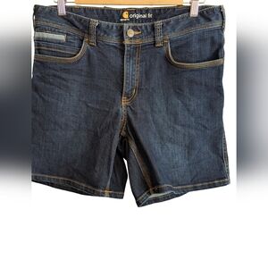 Carhartt Dark Blue Denim Workwear Shorts